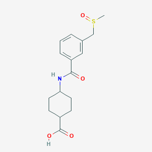 4-[[3-(Methylsulfinylmethyl)benzoyl]amino]cyclohexane-1-carboxylic acid