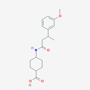 4-[3-(3-Methoxyphenyl)butanoylamino]cyclohexane-1-carboxylic acid