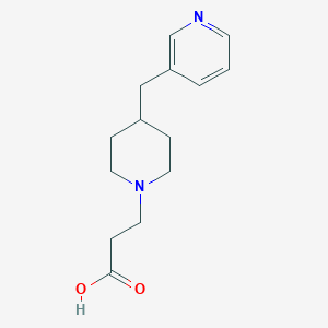 3-[4-(Pyridin-3-ylmethyl)piperidin-1-yl]propanoic acid