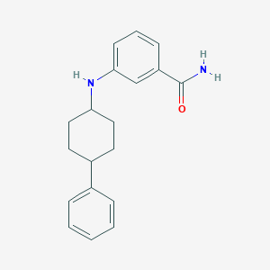 3-[(4-Phenylcyclohexyl)amino]benzamide