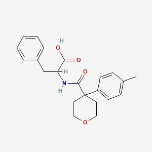 2-[[4-(4-Methylphenyl)oxane-4-carbonyl]amino]-3-phenylpropanoic acid