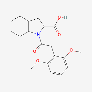 1-[2-(2,6-Dimethoxyphenyl)acetyl]-2,3,3a,4,5,6,7,7a-octahydroindole-2-carboxylic acid