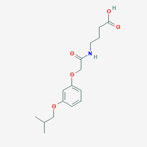 4-[[2-[3-(2-Methylpropoxy)phenoxy]acetyl]amino]butanoic acid