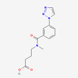 4-[Methyl-[3-(triazol-1-yl)benzoyl]amino]butanoic acid