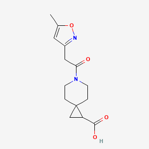 6-[2-(5-Methyl-1,2-oxazol-3-yl)acetyl]-6-azaspiro[2.5]octane-2-carboxylic acid