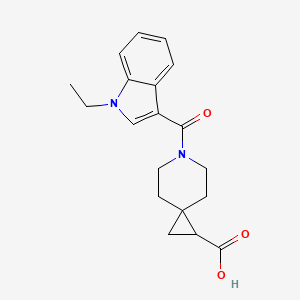 6-(1-Ethylindole-3-carbonyl)-6-azaspiro[2.5]octane-2-carboxylic acid