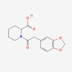 1-[2-(1,3-Benzodioxol-5-yl)acetyl]piperidine-2-carboxylic acid