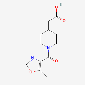 2-[1-(5-Methyl-1,3-oxazole-4-carbonyl)piperidin-4-yl]acetic acid