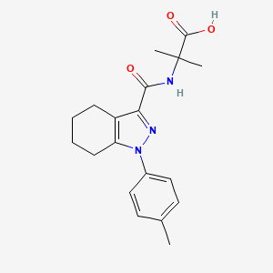 2-Methyl-2-[[1-(4-methylphenyl)-4,5,6,7-tetrahydroindazole-3-carbonyl]amino]propanoic acid