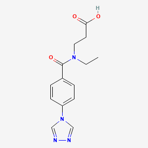 3-[Ethyl-[4-(1,2,4-triazol-4-yl)benzoyl]amino]propanoic acid