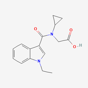 2-[Cyclopropyl-(1-ethylindole-3-carbonyl)amino]acetic acid