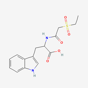 2-[(2-ethylsulfonylacetyl)amino]-3-(1H-indol-3-yl)propanoic acid