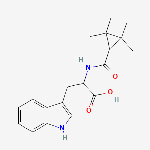 3-(1H-indol-3-yl)-2-[(2,2,3,3-tetramethylcyclopropanecarbonyl)amino]propanoic acid