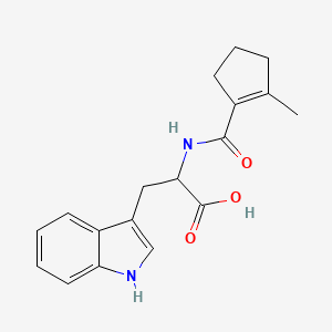 3-(1H-indol-3-yl)-2-[(2-methylcyclopentene-1-carbonyl)amino]propanoic acid