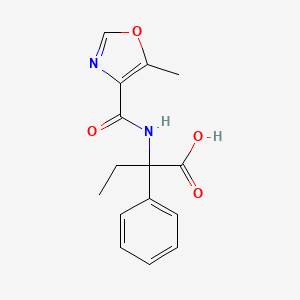 2-[(5-Methyl-1,3-oxazole-4-carbonyl)amino]-2-phenylbutanoic acid