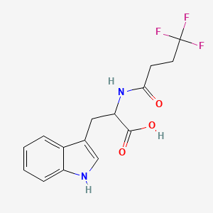 3-(1H-indol-3-yl)-2-(4,4,4-trifluorobutanoylamino)propanoic acid