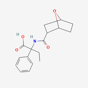 2-(7-Oxabicyclo[2.2.1]heptane-2-carbonylamino)-2-phenylbutanoic acid