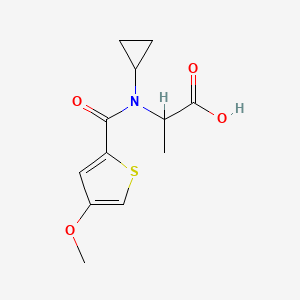 2-[Cyclopropyl-(4-methoxythiophene-2-carbonyl)amino]propanoic acid