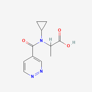 2-[Cyclopropyl(pyridazine-4-carbonyl)amino]propanoic acid