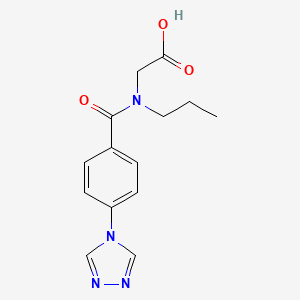 2-[Propyl-[4-(1,2,4-triazol-4-yl)benzoyl]amino]acetic acid