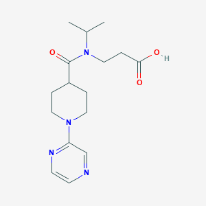 3-[Propan-2-yl-(1-pyrazin-2-ylpiperidine-4-carbonyl)amino]propanoic acid