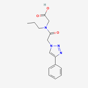 2-[[2-(4-Phenyltriazol-1-yl)acetyl]-propylamino]acetic acid