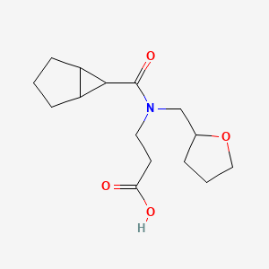 3-[Bicyclo[3.1.0]hexane-6-carbonyl(oxolan-2-ylmethyl)amino]propanoic acid