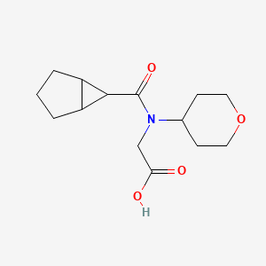 2-[Bicyclo[3.1.0]hexane-6-carbonyl(oxan-4-yl)amino]acetic acid