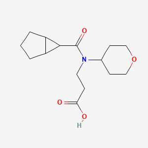 3-[Bicyclo[3.1.0]hexane-6-carbonyl(oxan-4-yl)amino]propanoic acid