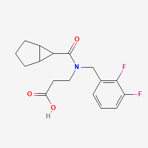 3-[Bicyclo[3.1.0]hexane-6-carbonyl-[(2,3-difluorophenyl)methyl]amino]propanoic acid