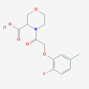 4-[2-(2-Fluoro-5-methylphenoxy)acetyl]morpholine-3-carboxylic acid