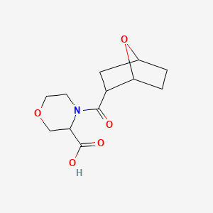 4-(7-Oxabicyclo[2.2.1]heptane-2-carbonyl)morpholine-3-carboxylic acid