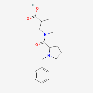 3-[(1-Benzylpyrrolidine-2-carbonyl)-methylamino]-2-methylpropanoic acid