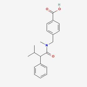 4-[[Methyl-(3-methyl-2-phenylbutanoyl)amino]methyl]benzoic acid