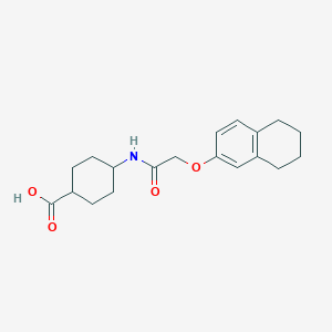 4-[[2-(5,6,7,8-Tetrahydronaphthalen-2-yloxy)acetyl]amino]cyclohexane-1-carboxylic acid