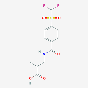 3-[[4-(Difluoromethylsulfonyl)benzoyl]amino]-2-methylpropanoic acid