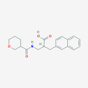 2-(Naphthalen-2-ylmethyl)-3-(oxane-3-carbonylamino)propanoic acid