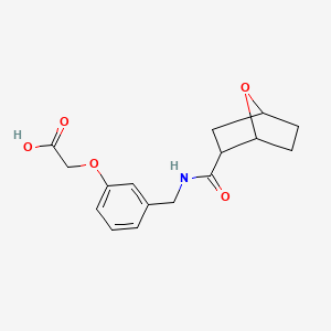 2-[3-[(7-Oxabicyclo[2.2.1]heptane-2-carbonylamino)methyl]phenoxy]acetic acid