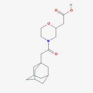 2-[4-[2-(1-Adamantyl)acetyl]morpholin-2-yl]acetic acid