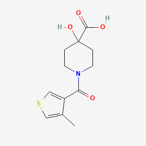 4-Hydroxy-1-(4-methylthiophene-3-carbonyl)piperidine-4-carboxylic acid