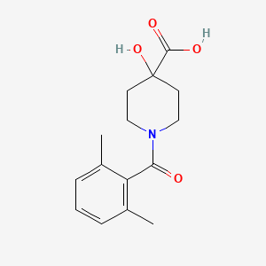 1-(2,6-Dimethylbenzoyl)-4-hydroxypiperidine-4-carboxylic acid