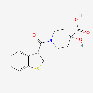 1-(2,3-Dihydro-1-benzothiophene-3-carbonyl)-4-hydroxypiperidine-4-carboxylic acid