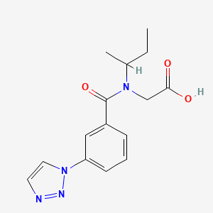 2-[Butan-2-yl-[3-(triazol-1-yl)benzoyl]amino]acetic acid