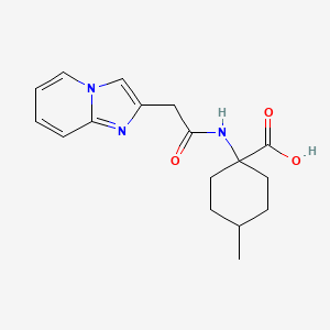 1-[(2-Imidazo[1,2-a]pyridin-2-ylacetyl)amino]-4-methylcyclohexane-1-carboxylic acid