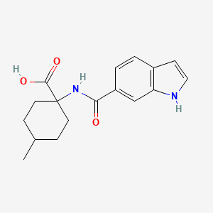 1-(1H-indole-6-carbonylamino)-4-methylcyclohexane-1-carboxylic acid