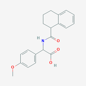 2-(4-Methoxyphenyl)-2-(1,2,3,4-tetrahydronaphthalene-1-carbonylamino)acetic acid