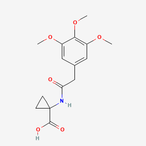 1-[[2-(3,4,5-Trimethoxyphenyl)acetyl]amino]cyclopropane-1-carboxylic acid