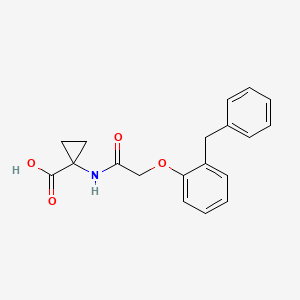 1-[[2-(2-Benzylphenoxy)acetyl]amino]cyclopropane-1-carboxylic acid