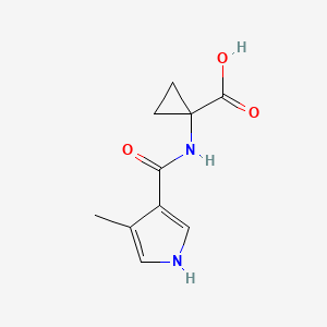 1-[(4-methyl-1H-pyrrole-3-carbonyl)amino]cyclopropane-1-carboxylic acid