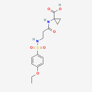 1-[3-[(4-Ethoxyphenyl)sulfonylamino]propanoylamino]cyclopropane-1-carboxylic acid